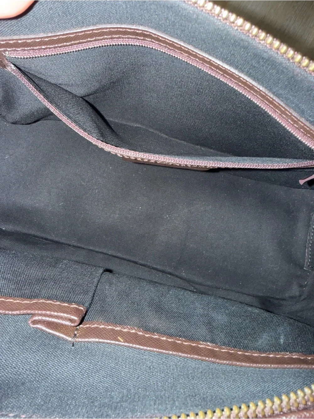 Burberry Nova Check Canvas Leather Handbag